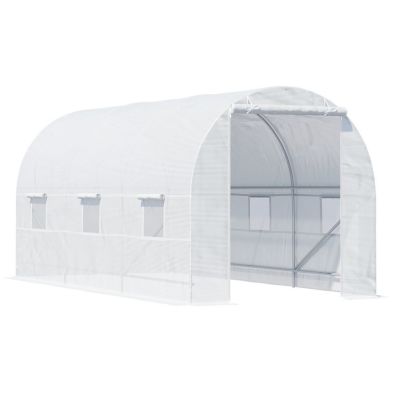 Outsunny 4.5Lx2Wx2H M Walk-In Greenhouse-White