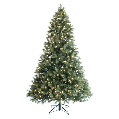 12ft Mayberry Spruce Christmas Tree Artificial - with LED Lights Warm White 6775 Tips