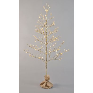 3ft Christmas Tree Light Feature Metal & Plastic with LED Lights Warm White