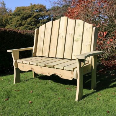 Alton Manor Garden Bench by Croft - 2 Seats