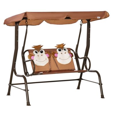 Outsunny 2 Seater Kids Garden Swing Seat