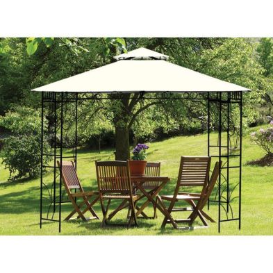 Merion Garden Replacement Gazebo Cover by Croft - 3 x 3M Beige