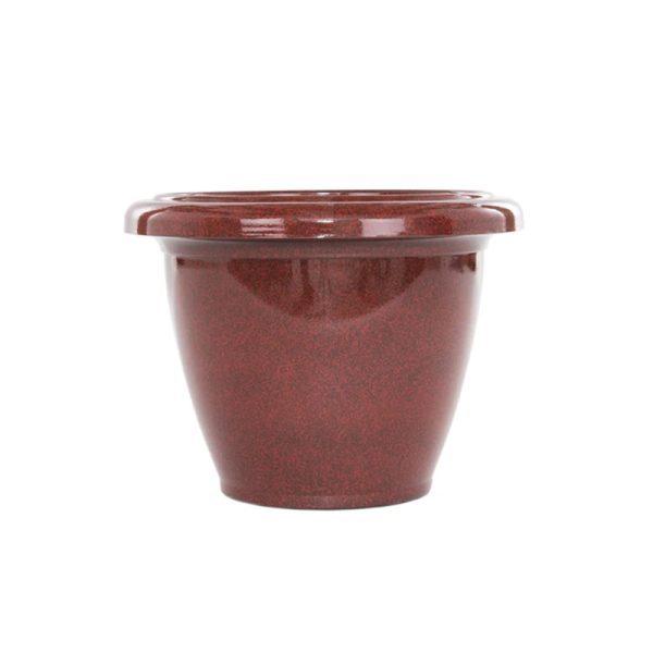 Double Rimmed Pot Red 30cm