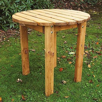 Scandinavian Redwood Garden Square Table by Charles Taylor