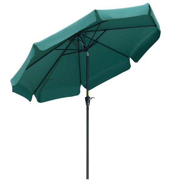 2.66m Patio Umbrella Garden Parasol Outdoor Sun Shade Table Umbrella with Ruffles