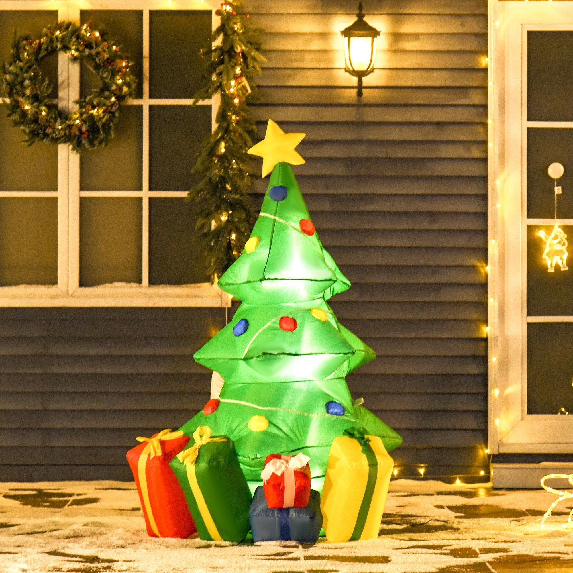 5 Foot Inflatable Christmas Tree Decoration W/LED lights