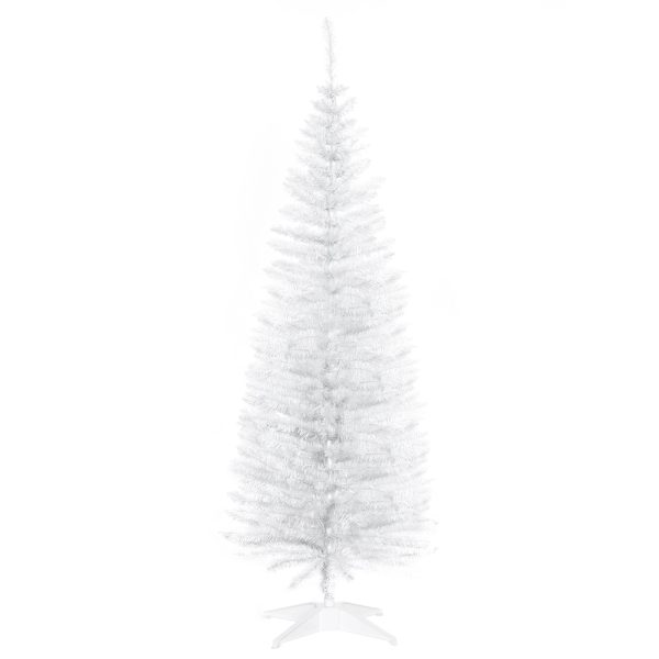 5ft Christmas Tree Artificial - White Slim 294 Tips