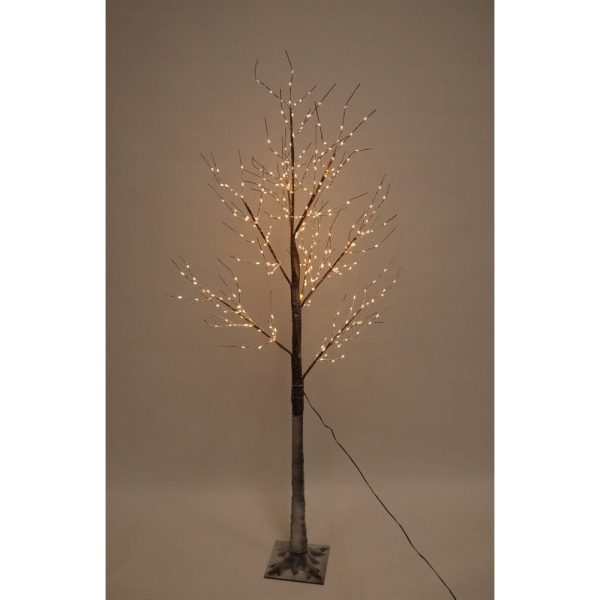 5ft Christmas Tree Light Feature Black with LED Lights Warm White