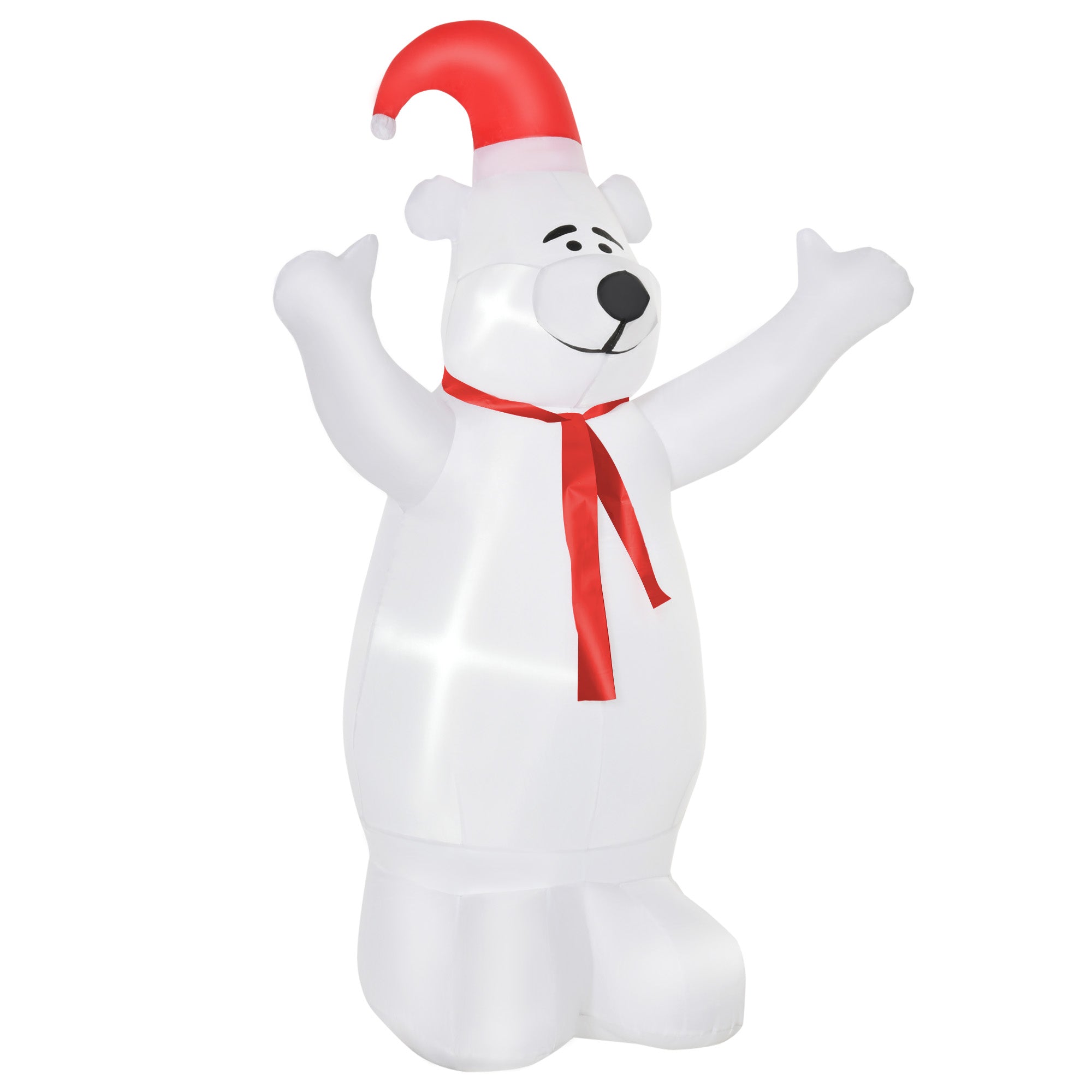 6 Foot Tall Outdoor Inflatable Bear Airblown Projection Holiday Christmas Lawn Décor