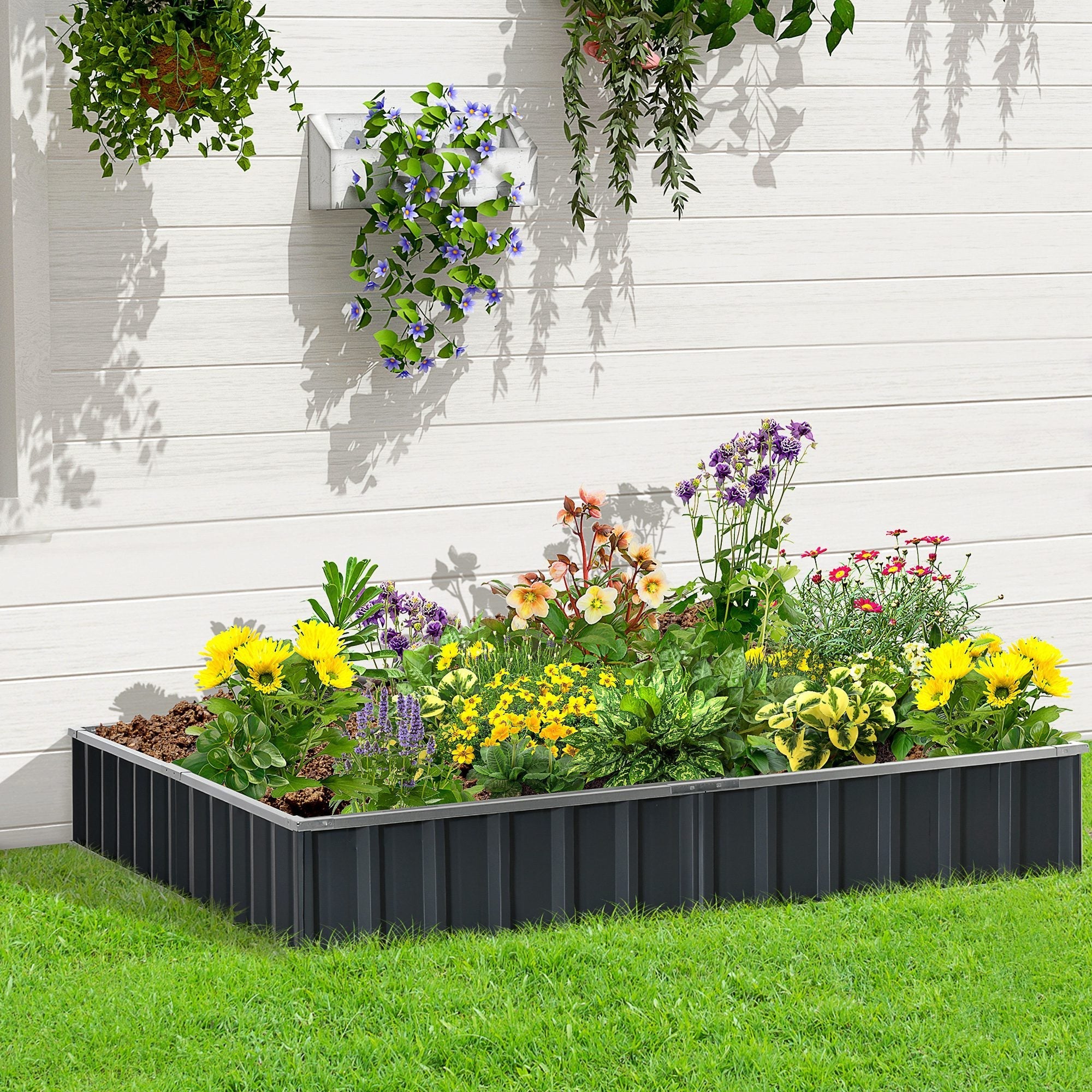 645L Metal Raised Garden Bed