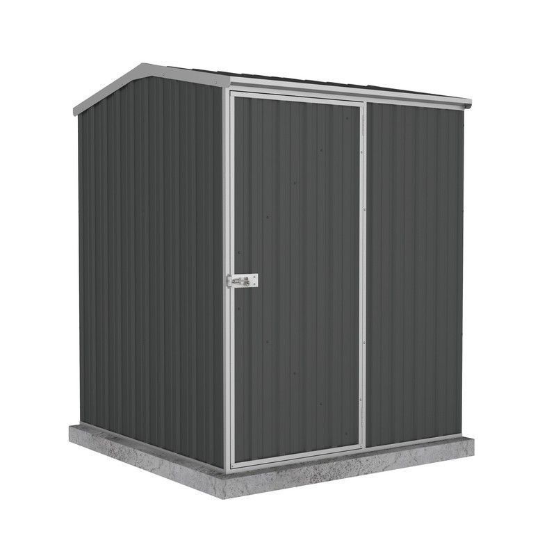 Absco Premier 4' 11" x 4' 11" Apex Shed Steel Monument Grey - Classic