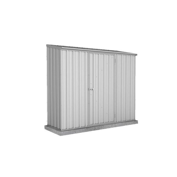 Absco Space Saver 7' 4" x 2' 6" Pent Shed Steel Zinc - Classic