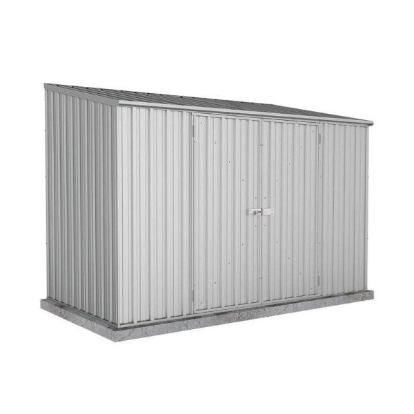 Absco Space Saver 9' 10" x 4' 11" Pent Shed Steel Zinc - Classic