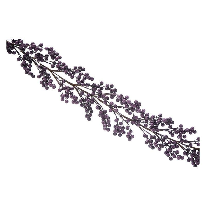 Berries Garland Christmas Decoration Purple - 130cm