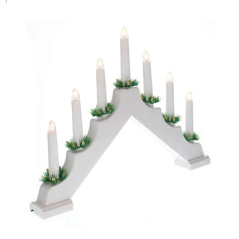 Christmas Candle Bridge Warm White Indoor LED - 42cm