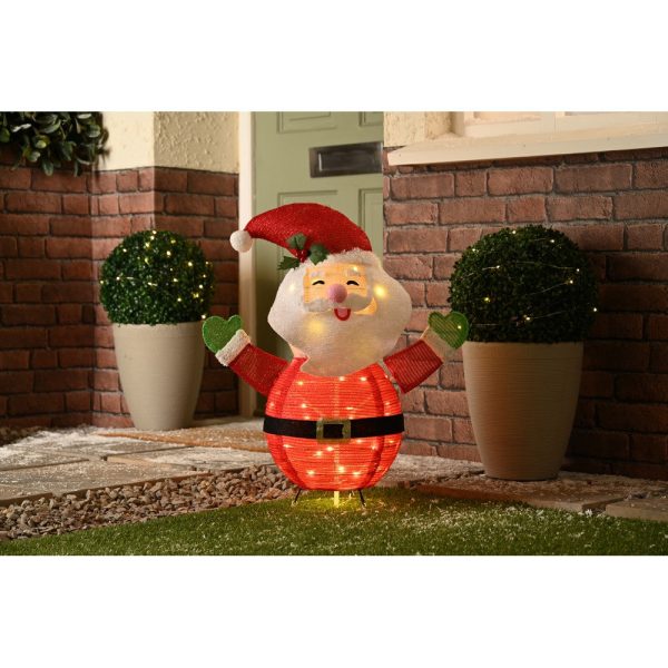 Christmas LED Christmas Collapsible Santa - 68cm