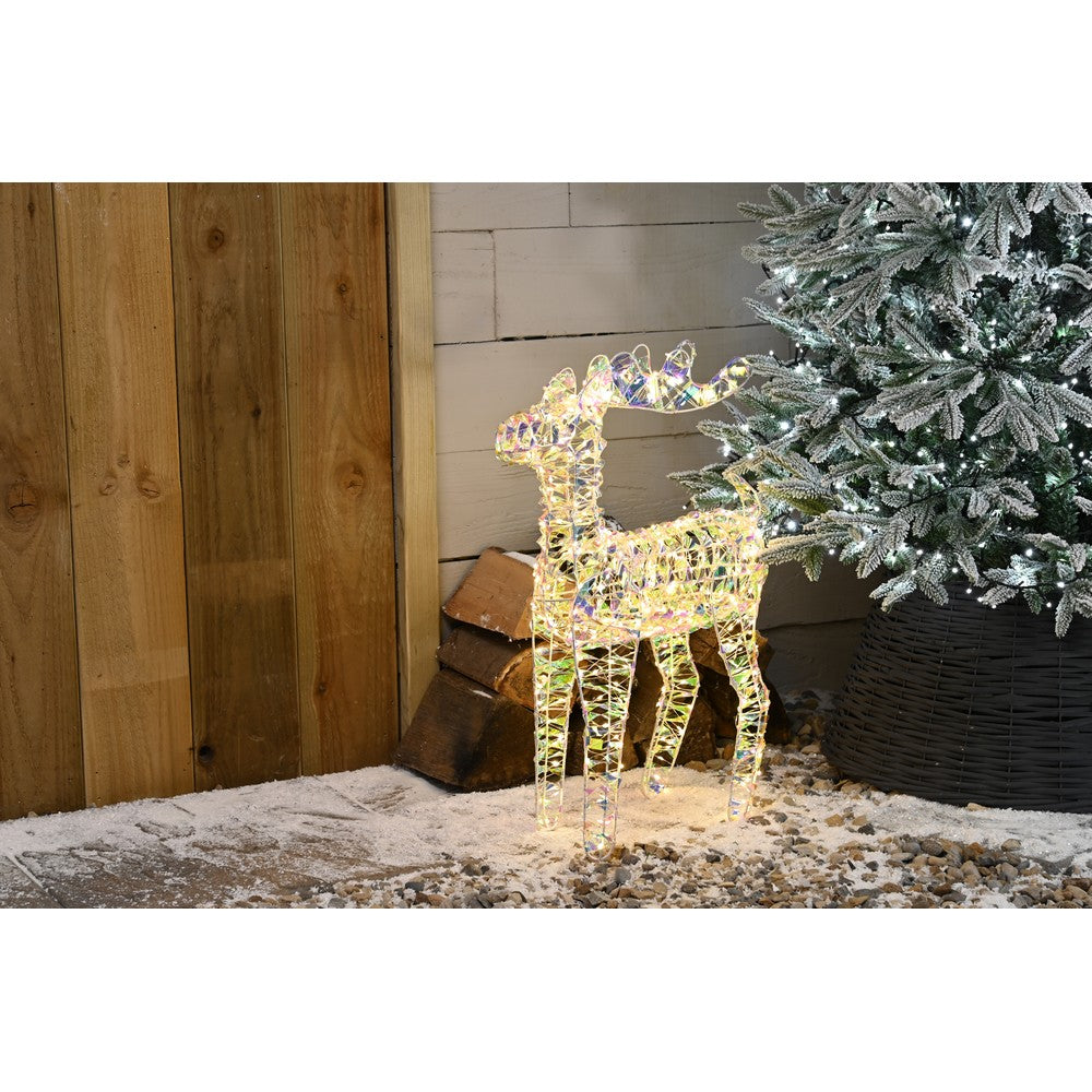 Christmas LED Christmas Star Shimmer Reindeer - Multifunction - 60cm