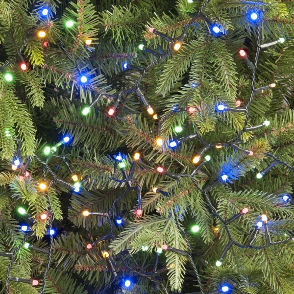 Christmas Tree Fairy Lights Multifunction Multicolour Outdoor 520 LED - 12.97m Glow-Worm