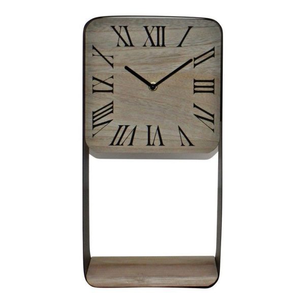 Clock Grey Battery Powered - 40cm