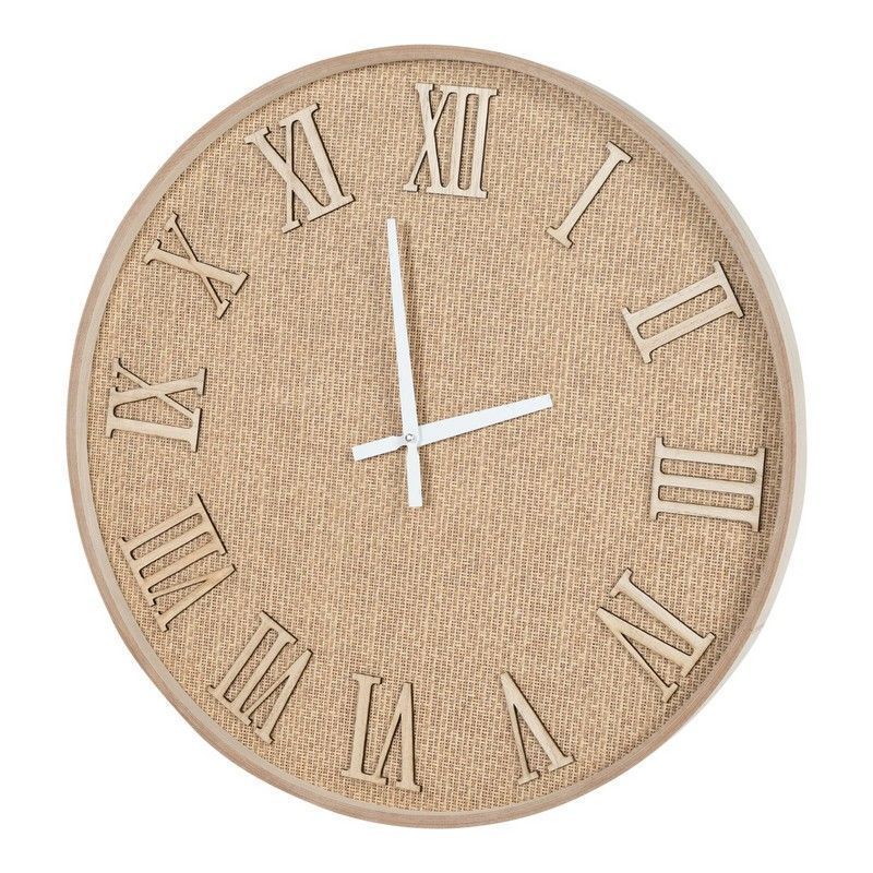 Clock Hessian Wall Mounted - 50cm