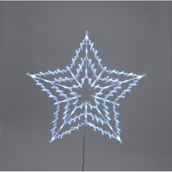 Feature Star Christmas Light Animated White Outdoor 100 LED