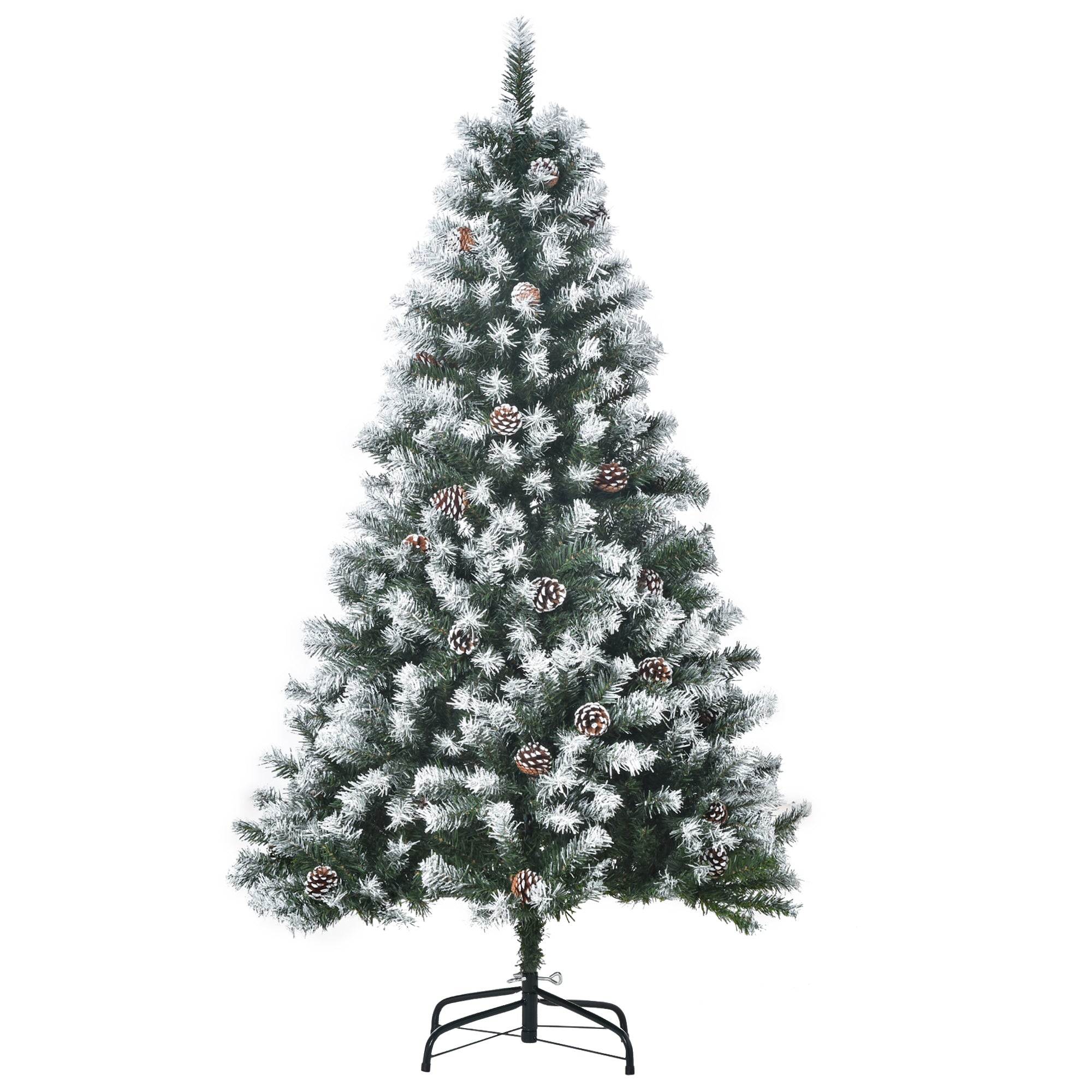 Homcom 5 Foot Artificial Christmas Tree with Pine Cones