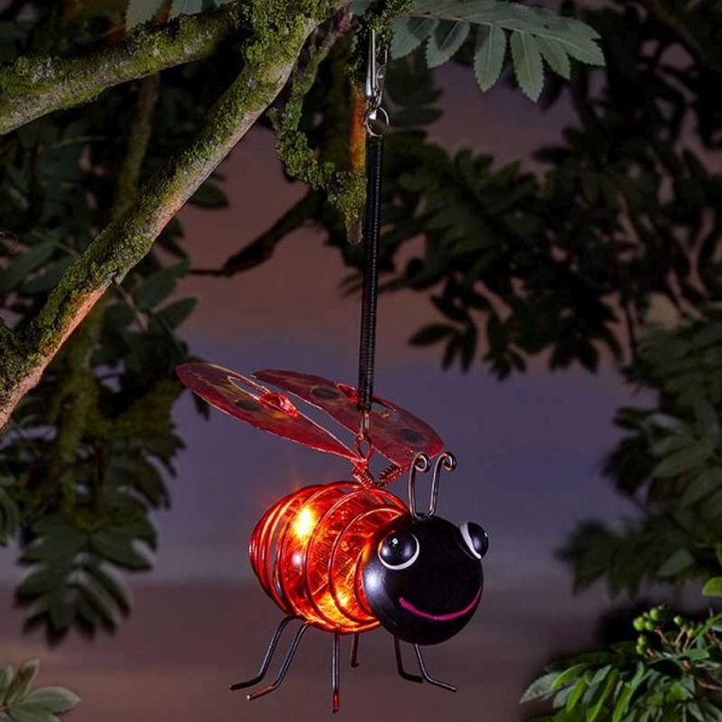 Ladybird Solar Garden Light Ornament Decoration 4 Red LED by Smart Solar