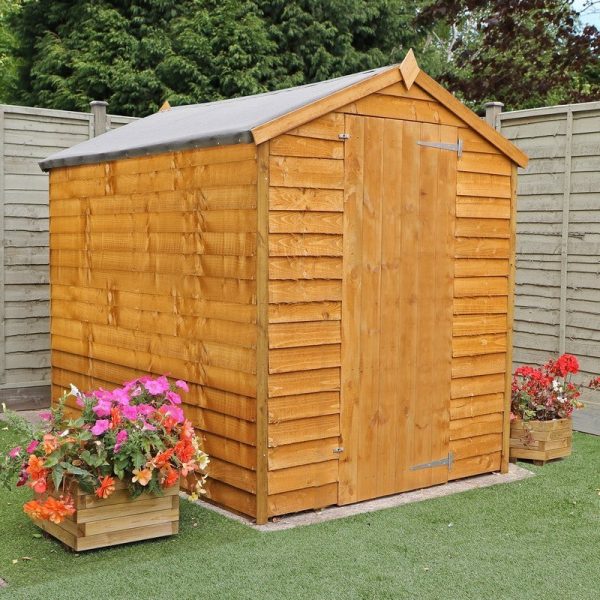 Mercia 5' 2" x 6' 11" Apex Shed - Budget Dip Treated Overlap