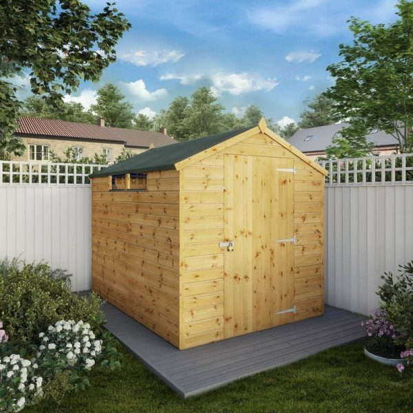 Mercia 5' 8" x 7' 8" Apex Shed - Premium Pressure Treated Shiplap