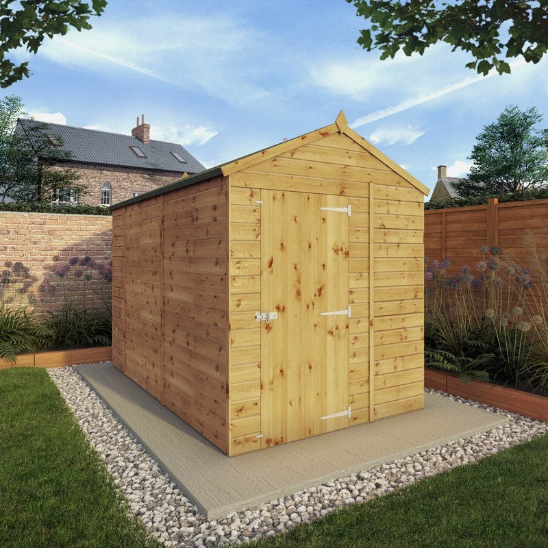 Mercia 5' 8" x 9' 8" Apex Shed - Premium Pressure Treated Shiplap