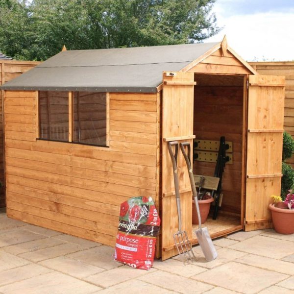 Mercia 6' 3 x 7' 10 Apex Shed - Budget Dip Treated Overlap