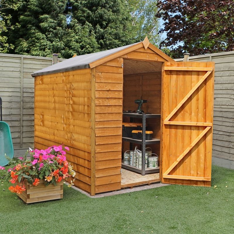 Mercia 6' 3" x 7' 10" Apex Shed - Budget Dip Treated Overlap