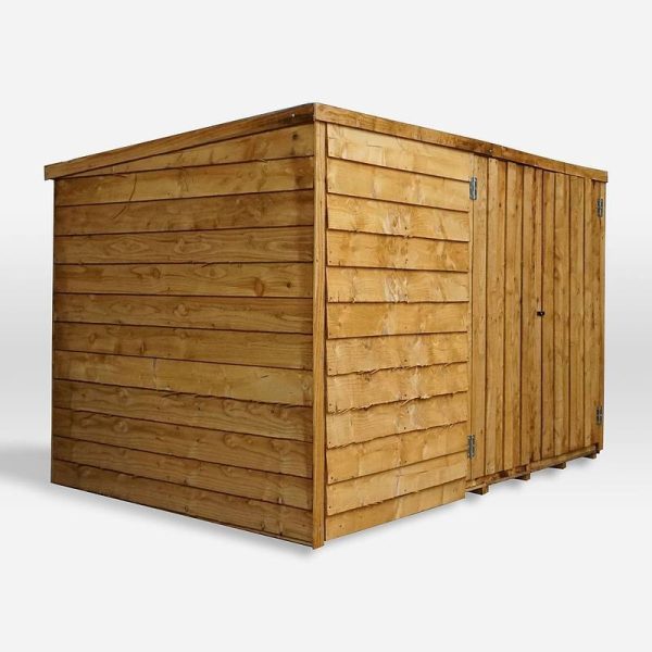 Mercia Garden Storage 4' 1" x 6' 4" Pent Bike Store - Budget Dip Treated Overlap