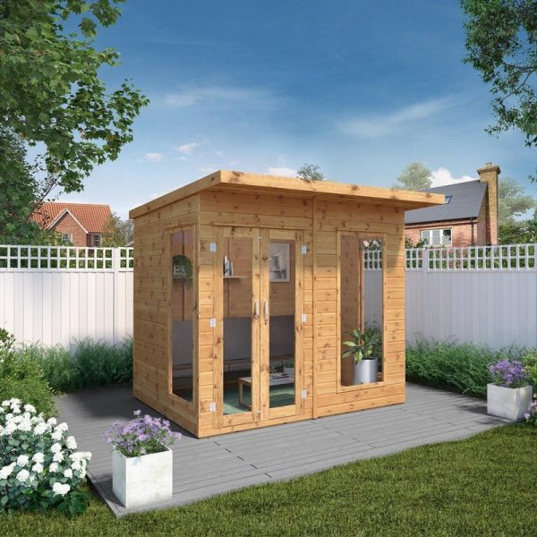 Mercia Maine 0' x 7' 7" Pent Summerhouse - Premium Dip Treated Shiplap