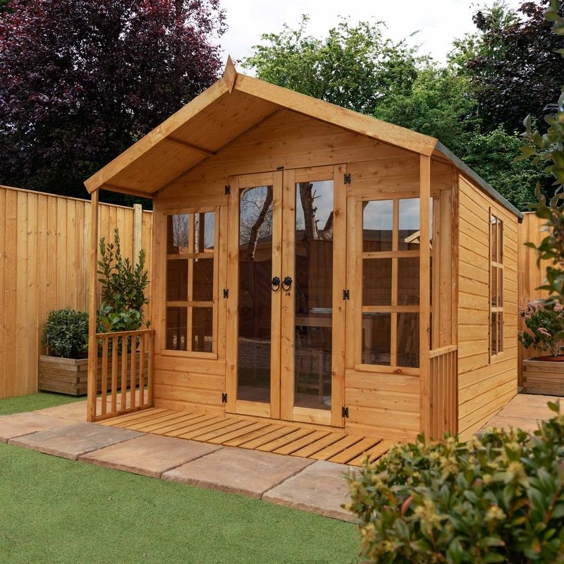 Mercia Wessex 8' 2" x 8' Apex Summerhouse - Premium Dip Treated Shiplap