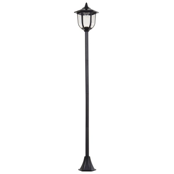 Outdoor Garden Solar Post Lamp Sensor Light LED Lantern Bollard Pathway Torch Light 1.77m Tall