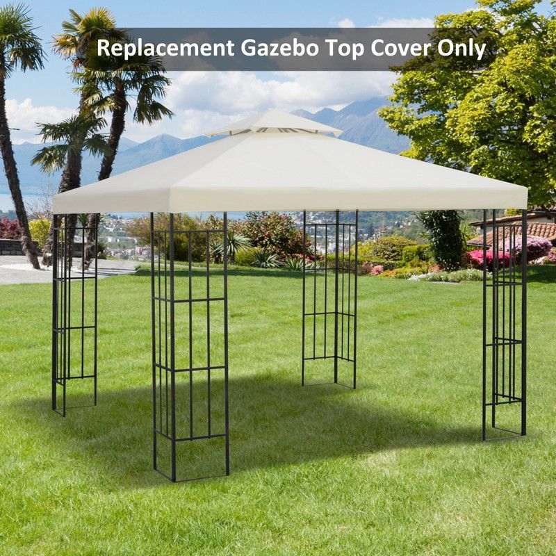 Outsunny 3 X 3 M Gazebo Replacement Canopy Cream