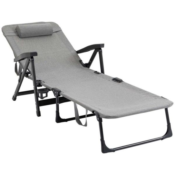 Outsunny Folding Chaise Lounge Chair