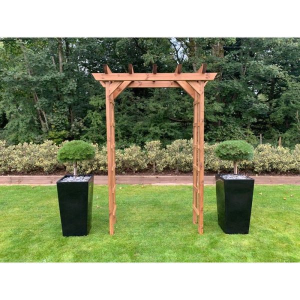 Scandinavian Redwood Garden Arch by Charles Taylor