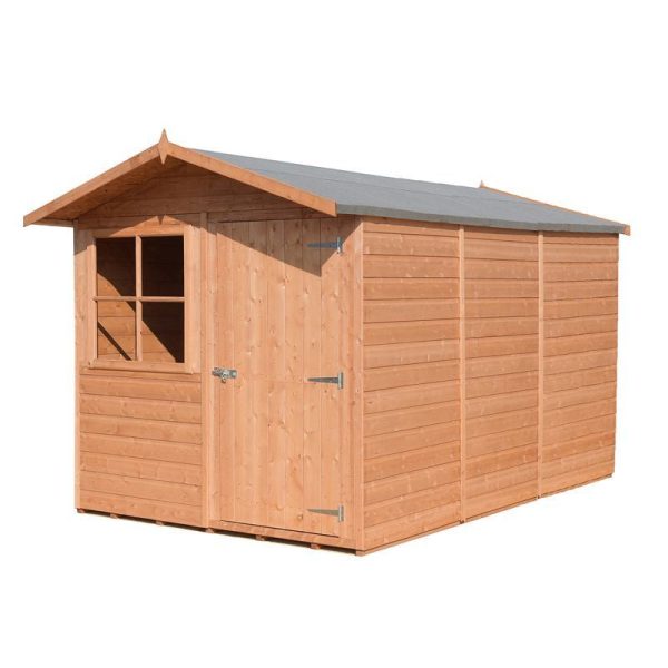 Shire Barraca 7' x 10' 11" Apex Shed - Premium Dip Treated Shiplap