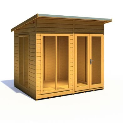 Shire Lela 6' 1" x 7' 9" Pent Summerhouse - Premium Dip Treated Shiplap