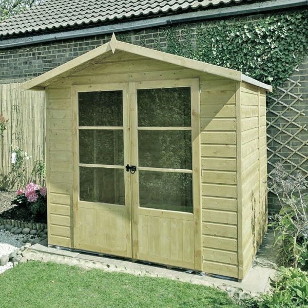 Shire Mumley Shiplap Pressure Treated Garden Summerhouse 7' x 5'