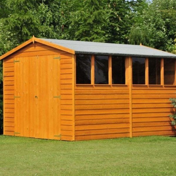 Shire Value 6' 7" x 9' 10" Apex Shed - Premium Coated Overlap