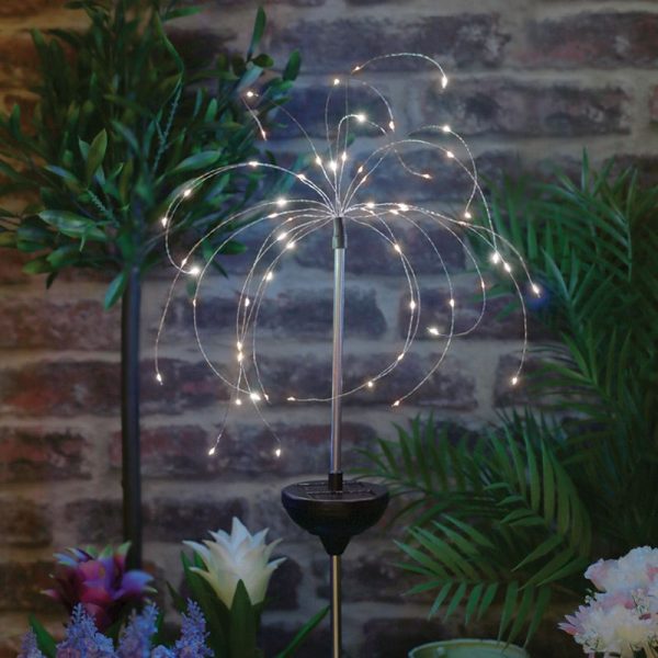 Solar Garden Stake Light 60 Warm White LED - 90cm by Bright Garden