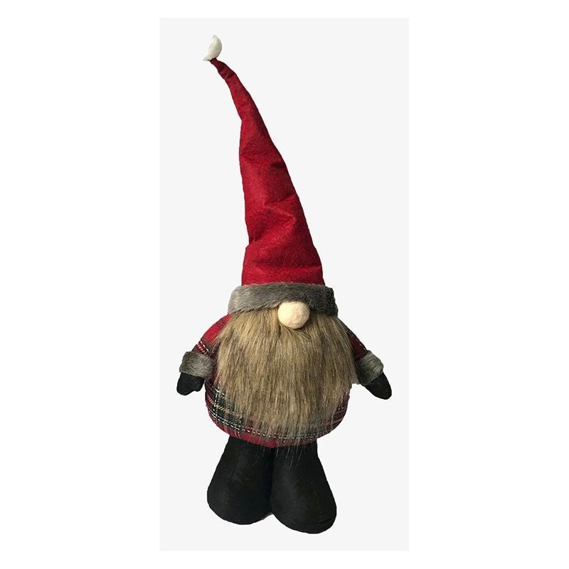 Standing Gonk Christmas Decoration 46cm - Red Santa Hat