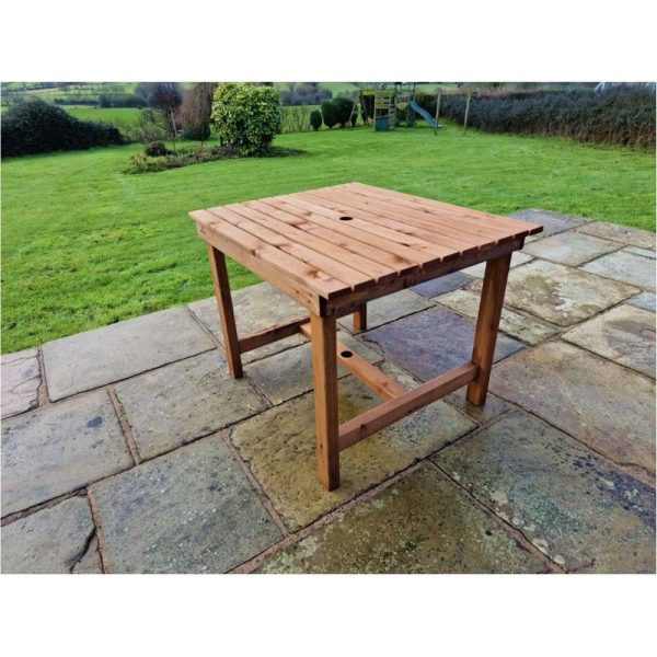 Swedish Redwood Garden Table by Croft - 4 Seats