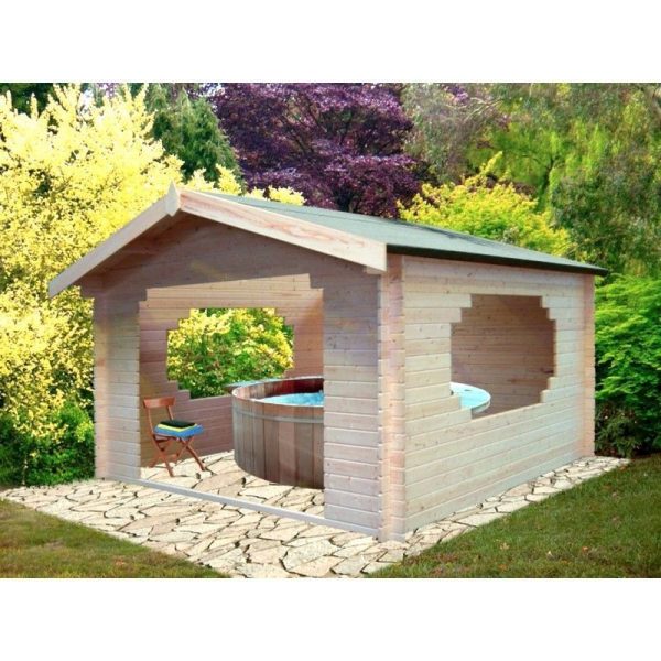 Shire Bere 10' 7" x 10' 7" Apex Log Cabin - Premium 34mm Cladding Tongue & Groove