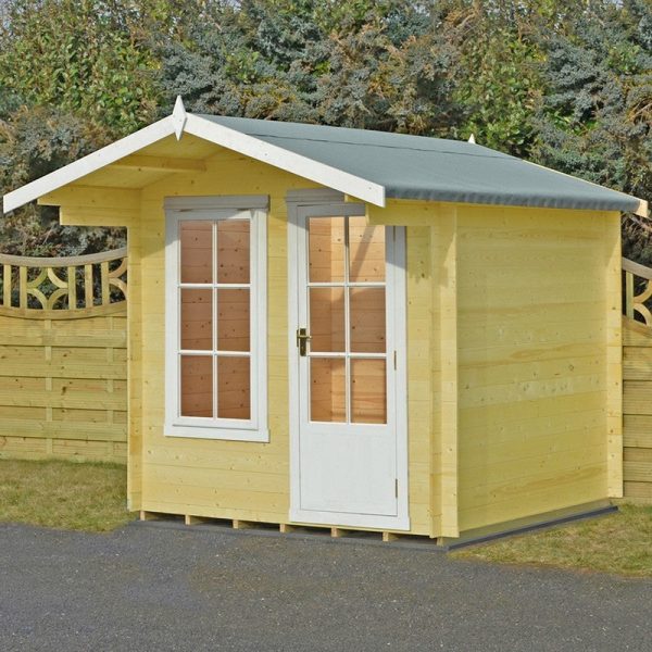 Shire Crinan 9' x 9' Apex Log Cabin - Budget 19mm Cladding Tongue & Groove