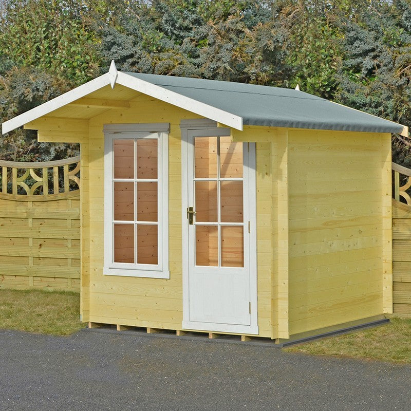 Shire Crinan 9' x 9' Apex Log Cabin - Budget 19mm Cladding Tongue & Groove