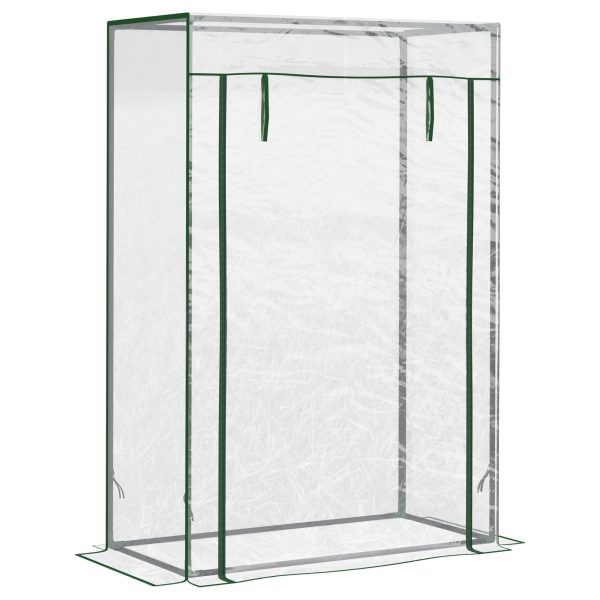 100 x 50 x 150cm Greenhouse Steel Frame PVC Cover with Roll-up Door Outdoor for Backyard